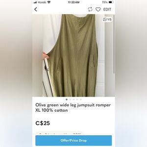 Custom romper listing